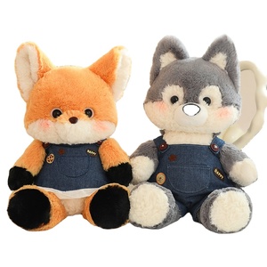 Peluche créative Super <span class=keywords><strong>Loup</strong></span>, poupée en peluche, <span class=keywords><strong>renard</strong></span> câlin, jouet en peluche avec robe, adorable jouet en peluche personnalisé en forme de <span class=keywords><strong>renard</strong></span> - Product Image 1