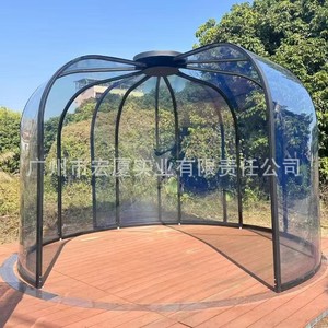 Casa con Techo de Vidrio Templado en Forma de Arco, Patio con Techo de Vidrio, Solárium con Vista al Cielo Estrellado - Product Image 3