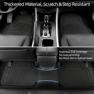 Lot de 3 tapis de sol de voiture en PVC robuste de 15 mm d'épaisseur avec couverture complète pour l'arrière, livraison directe UE, adaptable sur mesure - Stock Chine - Product Image 2