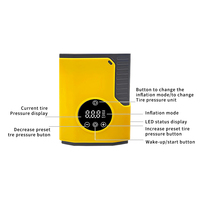 12V Digital Tire Inflator LED Display Tire Pressure Monitor Car Air Pump 3M Cord Auto Shut-off Portable Air Compressor