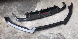 Splitter mento labbro paraurti anteriore in fibra di carbonio di alta qualità per berlina S6 <span class=keywords><strong>A6</strong></span> C7 SLINE 2016 - 2019 - Product Image 2