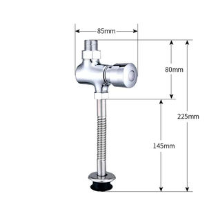 alloy brass vertical urinal <b>flush</b> valve exposed urinal valve public <b>toilet</b> <b>with</b> <b>button</b> delay function, excellent performance - Product Image 5