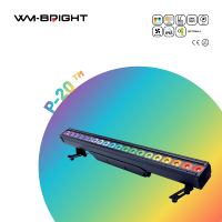 Luces de Escenario Pixel Bar P-20 RGBW, Focos LED E27 6 en 1 IP65 de Aluminio para Exteriores, Ra90 DMX512 para DJ, Discoteca y Conciertos