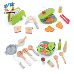 2021 Wholesale Children Pretend Role spielen spielzeug set Cosmetic Wooden Make Up Set Toy For Kids 3 + W10D284