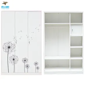 Armario de almacenamiento de ropa con estampado de animales para niños, mueble Modular de diseño moderno a precio de fábrica - Product Image 1