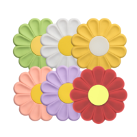 KZR – Nouveau dessous de plat moderne en silicone à motif floral, antidérapant et résistant à la chaleur, pour cuisine, réutilisable, accessoire de table pour comptoir et maison
