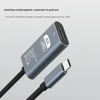 Type-C pour adaptateur vidéo téléphone portable ordinateur même écran 4K30/60Hz haute définition tresse écran blindé câble de Projection PVC