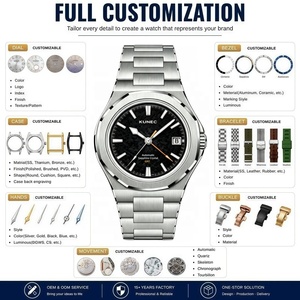 นาฬิกาข้อมือผู้ชายระบบจักรกล Miyota 9075 แบบ GMT คุณภาพสูง สแตนเลสสตีล เรืองแสงพิเศษ ระบบอัตโนมัติ รับผลิตแบบ OEM ODM แบรนด์หรูตามสั่ง - Product Image 2