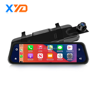 9.66" Kamera Ganda Android Mobil 1080P Layar Sentuh IPS WiFi GPS FM Kaca Spion Gaya OEM Perekam Video Layar Cerdas 1