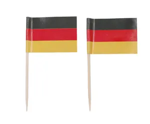 Alemania palillo bandera selecciones pequeño Mini Stick Cupcake decorado envío rápido