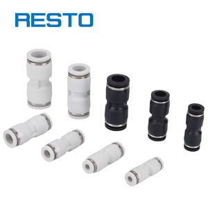 Пневматические фитинги RESTO PU, быстроразъемные двухходовые соединители для трубок 4/10/6/8/12/16 мм, комплектующие для пневматических систем - Product Image 2
