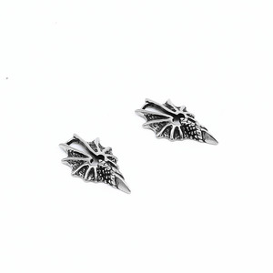Perles entretoises Yunnique en acier inoxydable, forme irrégulière griffe de dragon, pour la fabrication de colliers, procédé de moulage vieilli vintage - Product Image 2