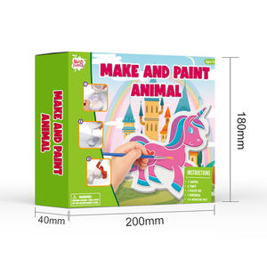 新しい子供DIYセラミック石膏絵画キット金型アートと工芸品描画おもちゃセット - Product Image 4