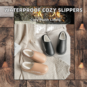 Customized logo Waterproof Casual Winter <b>Shoes</b> Women Outdoor <b>Warm</b> Home Indoor Unisex Wholesale <b>Shoe</b> Plush for - Product Image 2