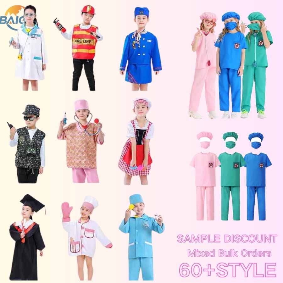 Best Selling Children Doctor Dress Halloween Role Play Costumes