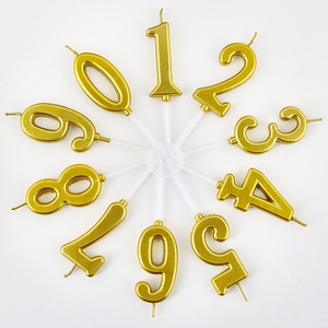 Goldene Zahlenkerzen Kuchen-Zahlenkerzen für Geburtstagsfeiern - Product Image 2