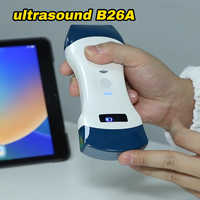 Onetech B26A - Sonda de Ultrasonido Doppler Color Portátil Inalámbrica de 192 Elementos 2 en 1 para Uso Veterinario con Diagnóstico e Inyección