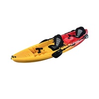 Kayak gonflable de 4 m avec coque en HDPE et pagaie pour la pêche et le canoë