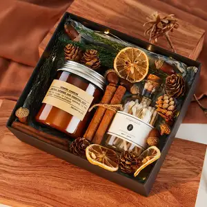 Hot Selling Geur Custom Handgemaakte Soja Geurende Luxe Aromatherapie Kaarsen Gift Set