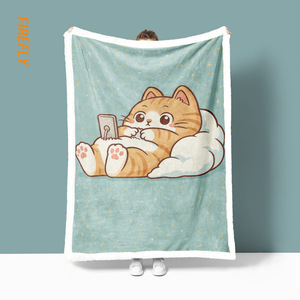 Manta Raschel de poliéster 100% de alta calidad de diseñador al por mayor mantas de cama de invierno suaves y cálidas técnica de punto de patrón sólido - Product Image 5