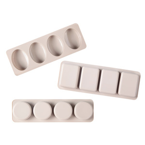 Set di 3 Stampi in Silicone per Sapone con Forme Ovali, Rotonde e Quadrate per Aromaterapia - Product Image 6