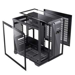 Lovingcool工厂定制游戏电脑机箱中塔机箱黑色微型ATX Para电脑，带温度显示屏 - Product Image 3