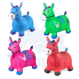 Professional manufacturer factory PVC Inflatable Jumping Animal Paint Printing Kids Animal Toy Bouncing jumping animal