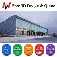 Edificio Industrial Prefabricado: Almacén Logístico de Gran Envergadura con Estructura de Acero para Centro de Almacenamiento de Cadena de Suministro