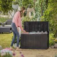 Boîte de rangement extérieure en plastique étanche avec roues pour chaussures de jardin, de patio et jouets - Prix de gros