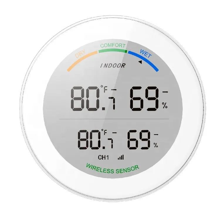 Termometro Higrometro Digitale Senza Fili Esterna Al di Fuori di Temperatura Termometro Auto