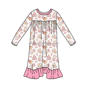 Yiying <span class=keywords><strong>Camicia</strong></span> <span class=keywords><strong>da</strong></span> <span class=keywords><strong>Notte</strong></span> Personalizzata per Bambine in Morbido Bambù di Alta Qualità, Comoda e Vaporosa, per Autunno e Inverno - Product Image 3