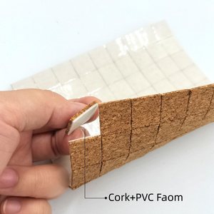 Feuille <span class=keywords><strong>de</strong></span> joint en caoutchouc <span class=keywords><strong>de</strong></span> liège EVA résistant à la chaleur avec protecteur <span class=keywords><strong>de</strong></span> bord <span class=keywords><strong>de</strong></span> type adhésif - Product Image 3