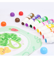 Vente chaude enfants bricolage Art peinture fournitures ensemble en gros lavable Bingo jeu marqueur stylo Graffiti marqueur vadrouille
