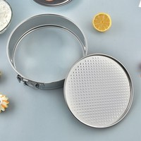 Moule à gâteau en acier inoxydable 304, 3 pièces, résistant à la chaleur, avec fermoir à ressort, pour mousse, outil de cuisson de cuisine, en stock transfrontalier