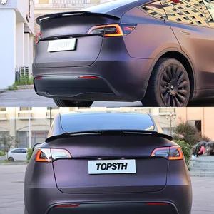 สปอยเลอร์หลังทรงสปอร์ต สำหรับรถยนต์ Tesla Model Y ปี 2019-2024  ฝาครอบป้องกันฝากระโปรงท้าย  ชุดแต่ง อุปกรณ์ตกแต่ง - Product Image 5