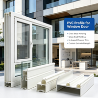 Profilé PVC en U blanc extrudé sur mesure pour garniture murale en verre de fenêtre et bordure de meubles