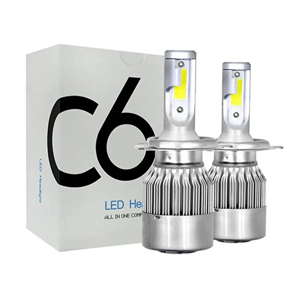 Wholesale C6 led Car Headlight H7 LED H4 Bulb H8 H1 H3 H11 HB3 9005 HB4 9006 9007 Auto Lamps Fog Light