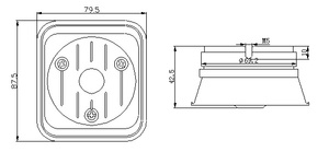 Alarme de voiture 25W GD-<span class=keywords><strong>78</strong></span>, sirène 120dB, haut-parleur de klaxon 8 pouces - Product Image 6