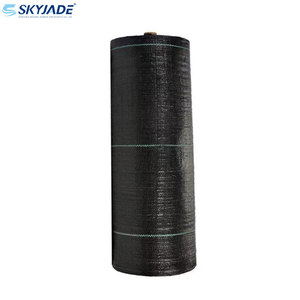 Woven Fabric Weed Barrier Plastic Grass Cloth Custom PP PE Weed Control Mat