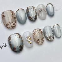 Lot de faux ongles de luxe en PMMA acrylique, courts, à presser, nouveau design, vente chaude, faits à la main