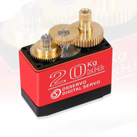 DSSERVO DS3218 20KG Servo numérique à engrenages métalliques, couple élevé, pour voiture RC, robot, système, équipement, accessoires, pièces, kit d'engrenages