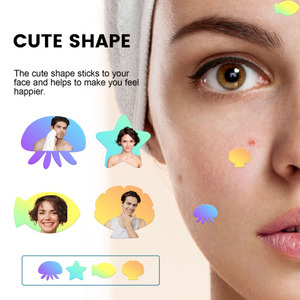 แผ่นแปะสิว EELHOE Marine Collage พร้อมโฟมล้างหน้า แผ่นแปะสิวแบบพกพาหลายรูปทรง - Product Image 2