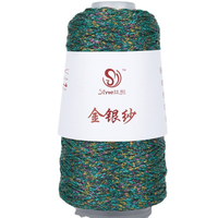 Metallic Thread Silver Yarn for Crochet Bags Fashion Fancy Yarn DIY Hand Knitting Thin Matching Yarn