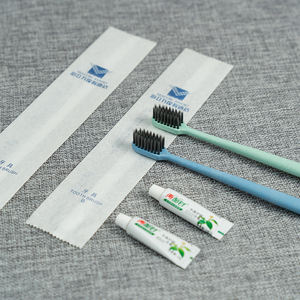 Brosse à dents d'hôtel à poils doux doux et propre pour les invités Hygiène buccale Gencives sensibles Voyage Salle <span class=keywords><strong>de</strong></span> bain Équipements Utilisation confortable - Product Image 2