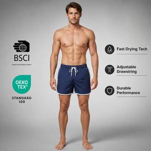 Celana Pantai Pria Sublimasi Custom, Cepat Kering, Bernapas, Menyerap Keringat - Product Image 4