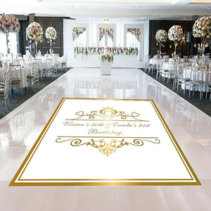 Autocollant de sol de danse de mariage mat/brillant en vinyle PVC résistant aux UV/à l'eau, personnalisable pour anniversaires, fêtes - Product Image 2