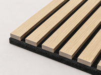 Panneaux muraux acoustiques modernes en bois MDF naturel Akupanels, panneaux décoratifs d'isolation phonique, design graphique, marque FC pour hôtel