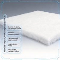 Ouate de polyester Sintepon thermocollée à pulvérisation douce 200GSM, alternative au duvet pour isolation de vestes, vente en gros OEM