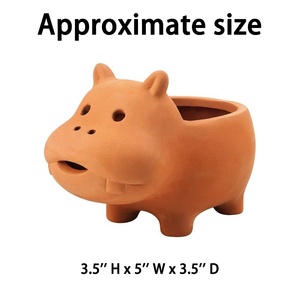 Pot de fleurs <span class=keywords><strong>en</strong></span> <span class=keywords><strong>terre</strong></span> <span class=keywords><strong>cuite</strong></span> <span class=keywords><strong>en</strong></span> forme de chat amusant - Product Image 6