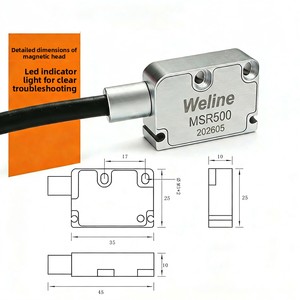 Tête de lecture à grille magnétique MSR500 5-24V pour contrôle industriel PLC, capteur de déplacement haute précision pour machine à portique - Product Image 5